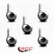 Service Caster 2.5 Inch Bright Chrome Metal Ball Caster - 7/16 Grip Ring Stem - SCC, 5PK SCC-GR01S25-DCS-BC-71678-5 - alternate 3